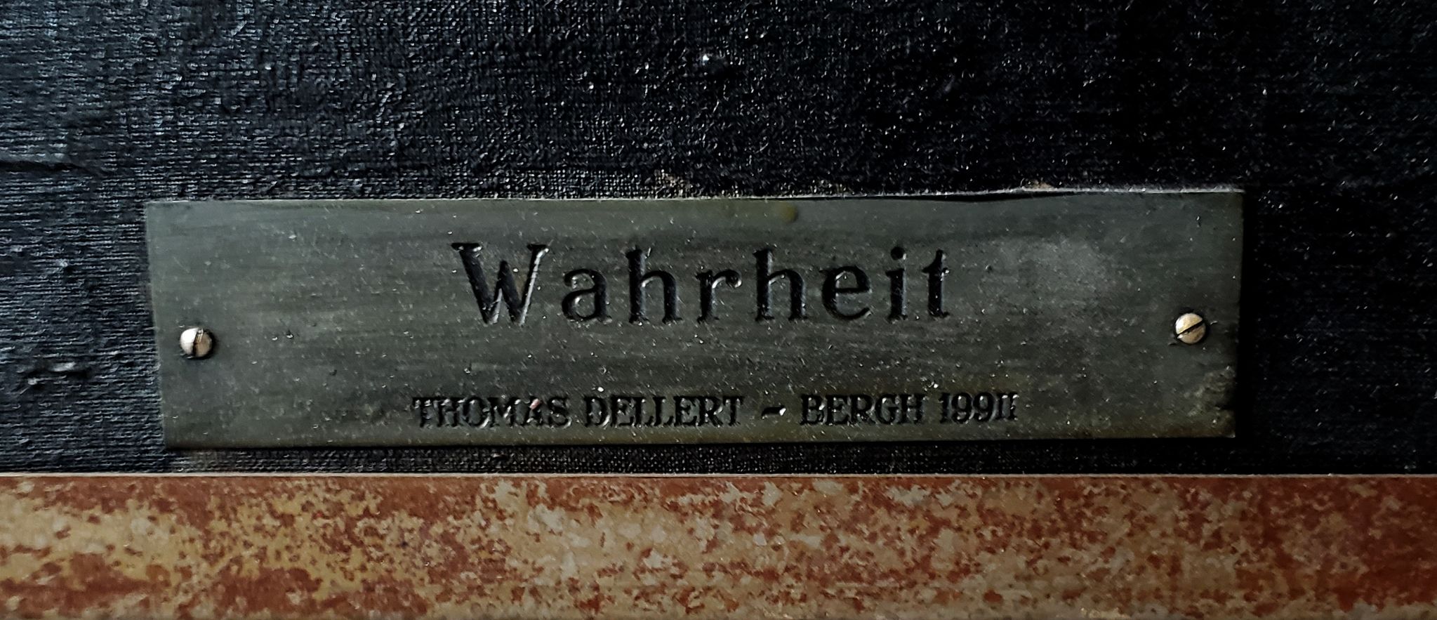Every day Name plate in metal 1992 
